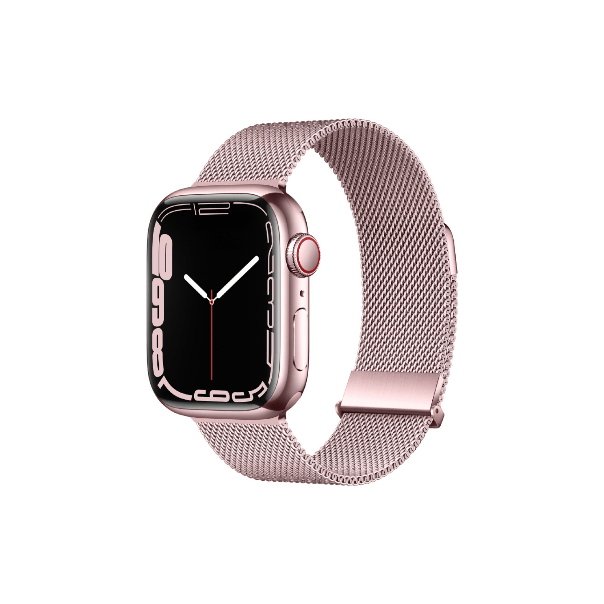 Milanaise Armband in Rosépink – zartes Design für deine Apple Watch